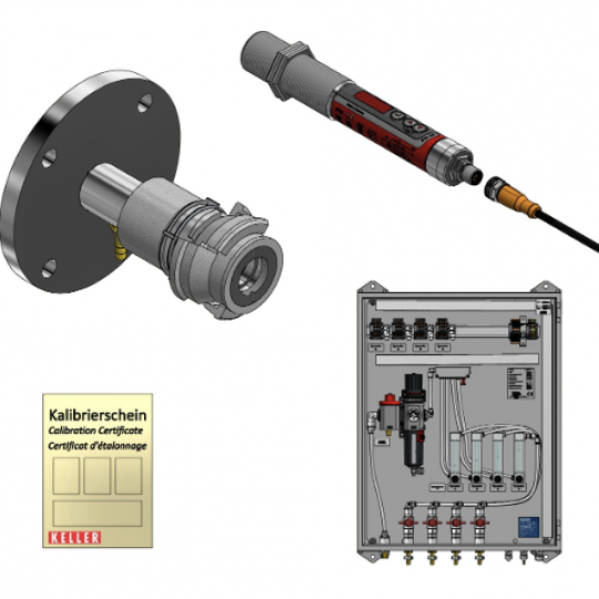 Cảm biến đo hồng ngoại (Pyrometer) PK 51, PK 62, PK 68, PK 72, PK 73, PK 74 Keller ITS dùng cho lò đốt điện rác